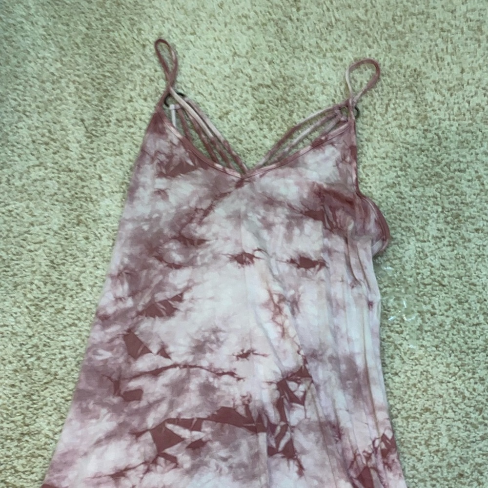 strappy pink sundress
